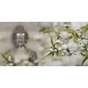 Cuadro decorativo Buda flores